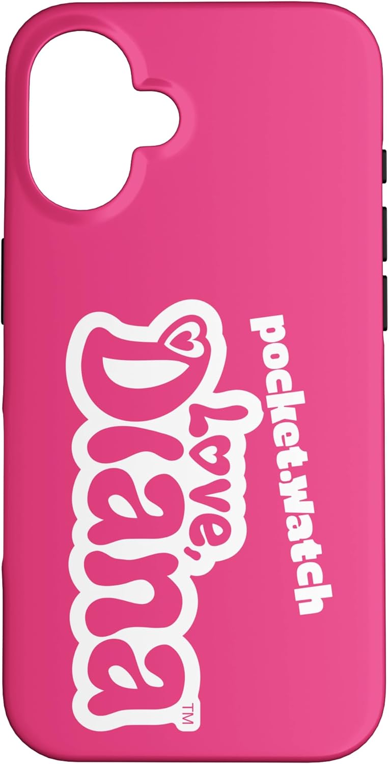 Love, Diana logo phone case for iPhone 16, colorful protective case for fans